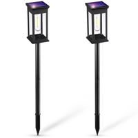 Interlook HK-115A | |2 x LED solární zahradní lampa | Poháněný sloupek 60 cm 5031 5031