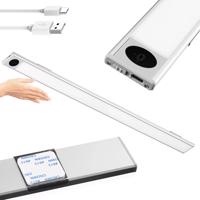 Interlook HSL-S50CM-STŘÍBRNÁ | Nábytkové svítidlo s pohybovým senzorem | Bezdrátové noční světlo se senzorem | LED podskříňkové svítidlo 50 cm 4430 4430