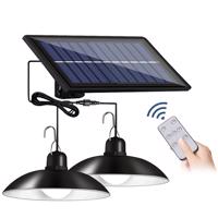 Interlook LD-03 | Sada dvou závěsných zahradních LED solárních svítidel s čidlem soumraku IP44 | 2x 30 SMD LED | IR dálkové ovládání 2638 2638