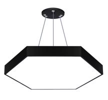 Interlook LPL-003 | Závěsné LED stropní svítidlo 50W | šestiúhelník plný | hliník | CCD nebliká | Φ60x6 Černá 2529-160 2529-160