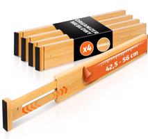Interlook Organizér do zásuvek nábytku | Bambusové děliče zásuvek | Rozšiřitelné přihrádky | KBT-D456 5158