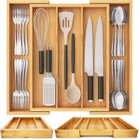 Interlook Organizér na příbory | Bambusová vložka do zásuvky | KBT-G513 5155