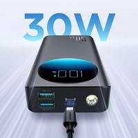 Joyroom powerbank JR-PBF02 30W 20000mAh + USB-A - USB-C kabel 0,25m - černý 6941237115683 6941237115683