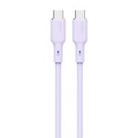 Kabel USB-C na USB-C Aukey CB-SCC102, 100W, 1,8 m (levandulová)