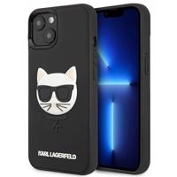 Karl Lagerfeld 3D gumové pouzdro Choupette pro iPhone 13 mini - černé 3666339028138