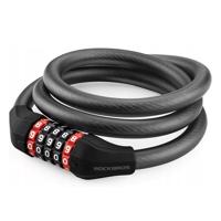 Kombinovaný zámek na kolo Rockbros RKS507-1BK 1,8 m - černý