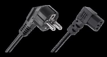Lechpol Síťový napájecí kabel pro počítač úhlový 3m