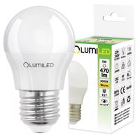 LED žárovka LED E27 P45 5W = 40W 470lm 3000K Teplá bílá 180° LUMILED