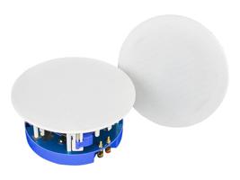 LED21 Stropní BLUETOOTH dvoupásmový podhledový REPRODUKTOR 120W/8ohm 240mm BÍLÝ, sestava 2ks