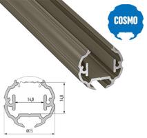 LEDLabs Hliníkový kulatý profil COSMO 2m pro LED pásky, inox LUMINES-COSMO2-I