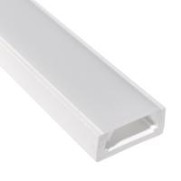 MEDIA-COMP PLASTOVÝ PVC PROFIL S DIFUZOREM, BÍLÝ 1m PRO000070-1m