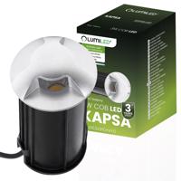 Nájezdové svítidlo 3x 3W LED IP44 Stříbrné KAPSA LUMILED LUMOGR1378