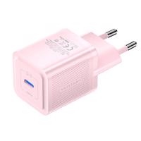 Nástěnná nabíječka, Vention, FEPP0-EU, USB-C, 20W, GaN (růžová)