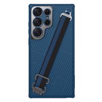 Nillkin Pouzdro s popruhem pro Samsung Galaxy S23 Ultra pancéřové pouzdro s popruhem na zápěstí modré 6902048258464