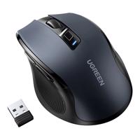 Optická myš Ugreen MU006 bezdrátová USB 2,4GHz 4000 DPI - černá 6941876227099