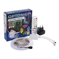 Optonica LED pásek 12V 5m RGB + Music control 5050, 30 LED/m, 20W, IP20, sada ST4328