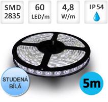 Optonica LED pásek 5m 4,8W/m 60ks/m 2835 Studená bílá voděodolný ST4732 ST4732