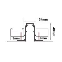 Optonica Vestavný magnetický profil 1m pro kolejnicový systém - TRACK R20, černý 5367