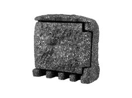 Panlux STONE 2ZT zahradní elektro-kámen (2x zásuvka, 1x časovač, s přívodním kabelem) - šedá PN42000003