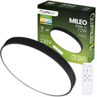 Plafon LED Svítidlo stropní přisazené MILEO 72W IP44 CCT Bílý kruhové 50cm + Ovladač LUMILED