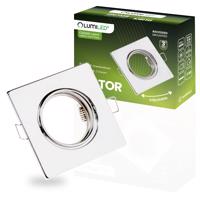 Podhledové bodové svítidlo halogenová vestavné výklopné Čtverec PICTOR Chrom Blacha MR16 GU10 LUMILED LEDOPRMIA366