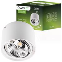 Podhledové bodové svítidlo přisazené halogenové SPOT TUBA výklopné GU10 AR111 kulaté Bílá 100mm TELES2 LUMILED