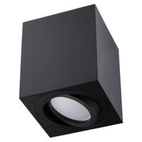 Podhledové bodové svítidlo přisazené halogenové výklopné AMAT-M GU10 LUMILED čtverec černá 84mm LEDOPRMIA149