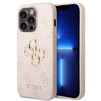 Pouzdro Guess 4G Big Metal Logo pro iPhone 14 Pro Max - růžové 3666339088811