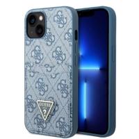Pouzdro Guess 4G Triangle Logo Cardslot pro iPhone 13 mini - modré 3666339047764