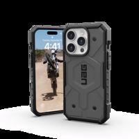 Pouzdro UAG Pathfinder MagSafe pro iPhone 15 Pro - stříbrné 114281113333