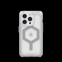 Pouzdro UAG Plyo MagSafe pro iPhone 15 Pro - čiré a stříbrné 114286114333