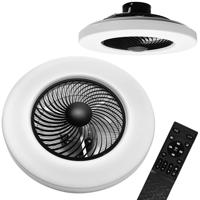 Rea Lustr s lampou ventilátoru APP1552-C Černá OSW-05181
