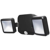 Reflektor LED 10W 480lm 4000K IP54 Černý z čidlem pohybu LEDVANCE SPOTLIGHT dvojité napájení na baterie LEDVAN05320