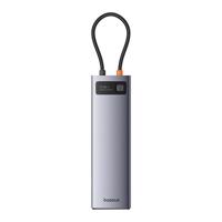 Rozbočovač 11v1 Baseus StarJoy Metal Glam Series, USB-C na HDMI +VGA + 3 x USB 3.0 + USB 2.0+USB-C PD + RJ45 + SD/TF +3,5 mm 054756