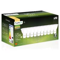 Sada 10x LED žárovka LED GU10 10W = 90W 900lm 3000K Teplá bílá 120° LUMILED