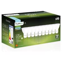 Sada 10x LED žárovka LED GU10 10W = 90W 900lm 6500K Studená bílá 120° LUMILED