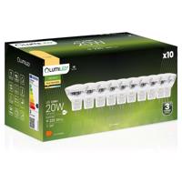 Sada 10x LED žárovka LED MR11 2,5W = 20W 220lm 3000K Teplá bílá 120° 12V LUMILED