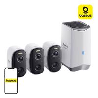 Sada 3 venkovních kamer N1 Baseus 2K (bílá) 073159