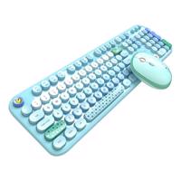 Sada bezdrátové klávesnice a myši MOFII Lovely 2.4G (modrá)
