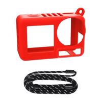 Silikonové pouzdro s páskem Sunnylife OA5-BHT885-R pro ACTION 5 PRO (červené)