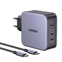 Síťová nabíječka UGREEN CD289, 2x USB-C, 1x USB-A, GaN, 140W, kabel 2m (černá) 038740 038740