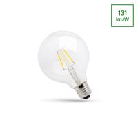 SPECTRUMLED LED GLOB G125 E-27 230V 8W COG Neutrální bílá CLEAR SPECTRUM