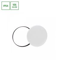 SPECTRUMLED NYMPHEA Černá & Bílá RINGS 32W Neutrální bílá 230V 115st IP54 IK04 FI380x55 Bílá / Černá ROUND pohybové čidlo SLI031036NW_PW_CZUJNIK