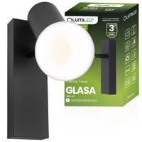 Svítidlo nástěnný Reflektor LED Svítidlo Spot E27 GLASA černá Lumiled