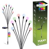 Svítidlo solární zahradní LED TULIO Wbijana Dekorační Dmuchawiec Kuleczki RGB LUMILED