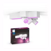 Svítidlo stropní LED Reflektor SPOT Centris Bílý Cross 3x5,7W CCT RGB multikolor Philips HUE Bluetooth Zigbee PHUE7210