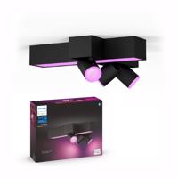 Svítidlo stropní LED Reflektor SPOT Centris černá Cross 3x5,7W CCT RGB multikolor Philips HUE Bluetooth Zigbee PHUE7220