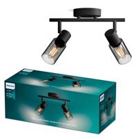 Svítidlo stropní Reflektor 2x E14 černá Palms Philips PHILAM1550