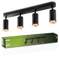 Svítidlo stropní Reflektor 4x GU10 ELIGIS černá LUMILED