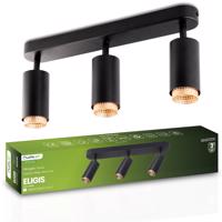 Svítidlo stropní Reflektor LED 3x GU10 Tuba Spot ELIGIS černá LUMILED